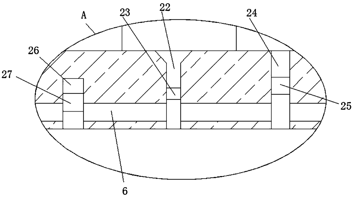 Automobile injection molded part cooling device