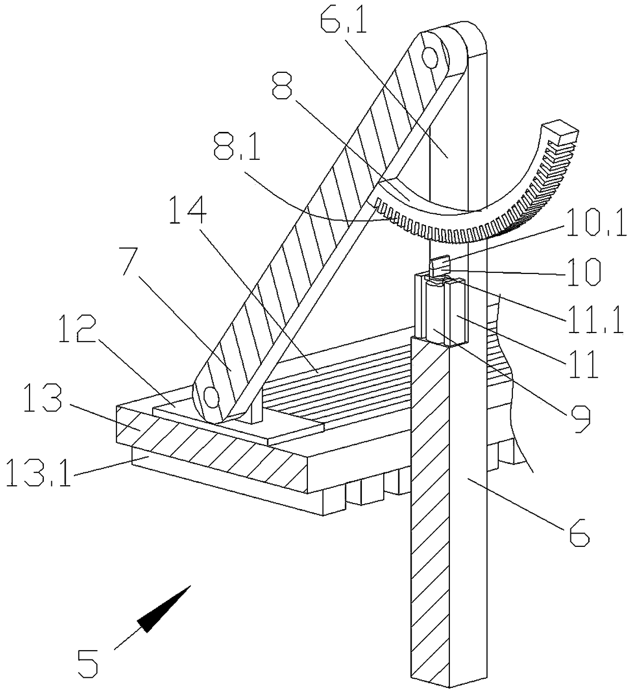 Glass cutting machine with pressing devices