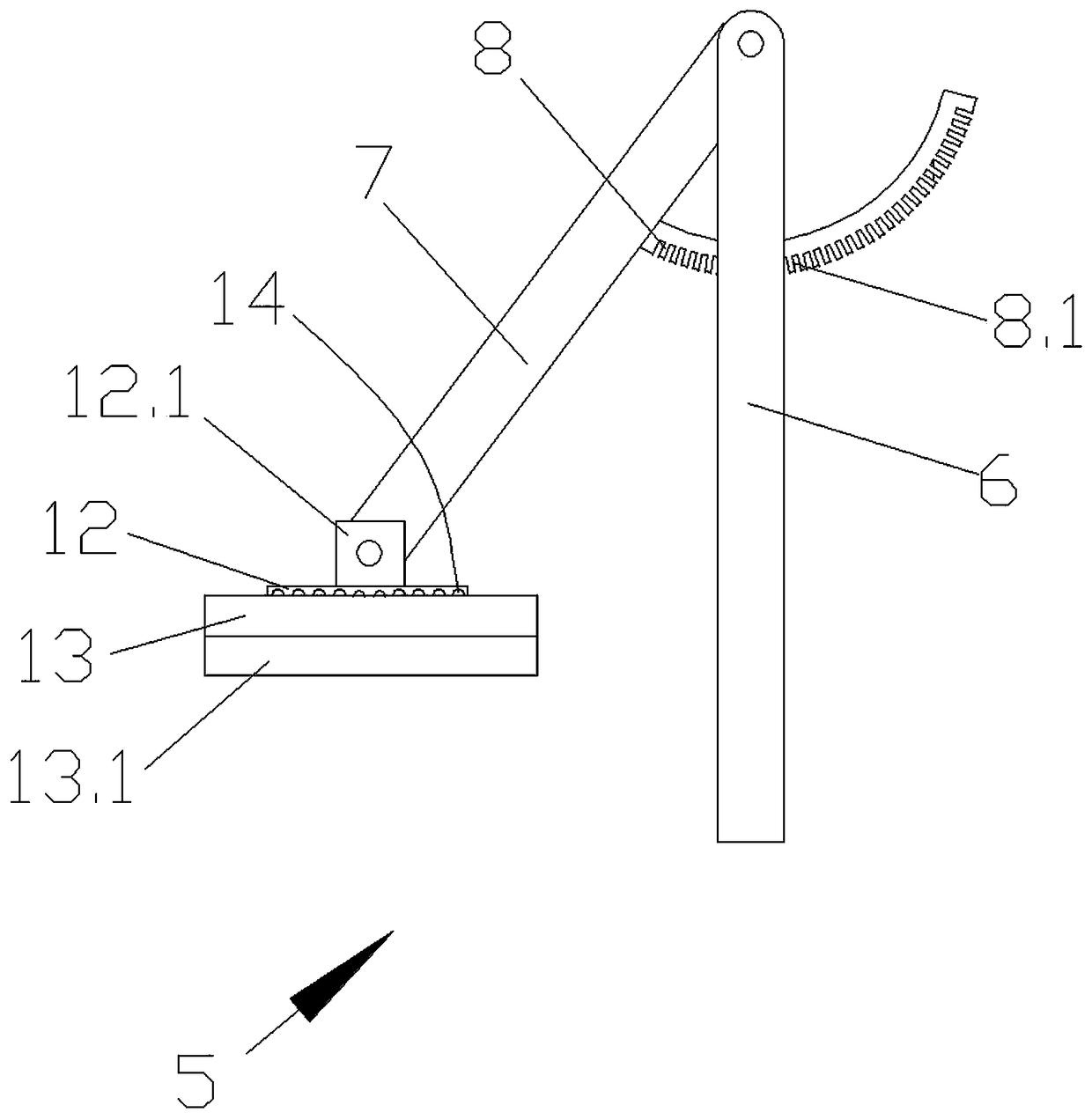 Glass cutting machine with pressing devices