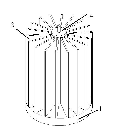 Method for improving heat radiating efficiency of LED lighting source and integrated radiator