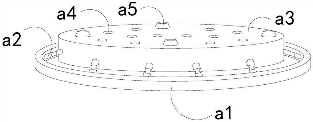 Special conductive rotary head for electroplating equipment