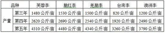 Method of cultivating plums in conserved stony mountain lands