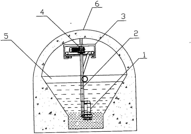 Automatic sludge discharging system for mine sump