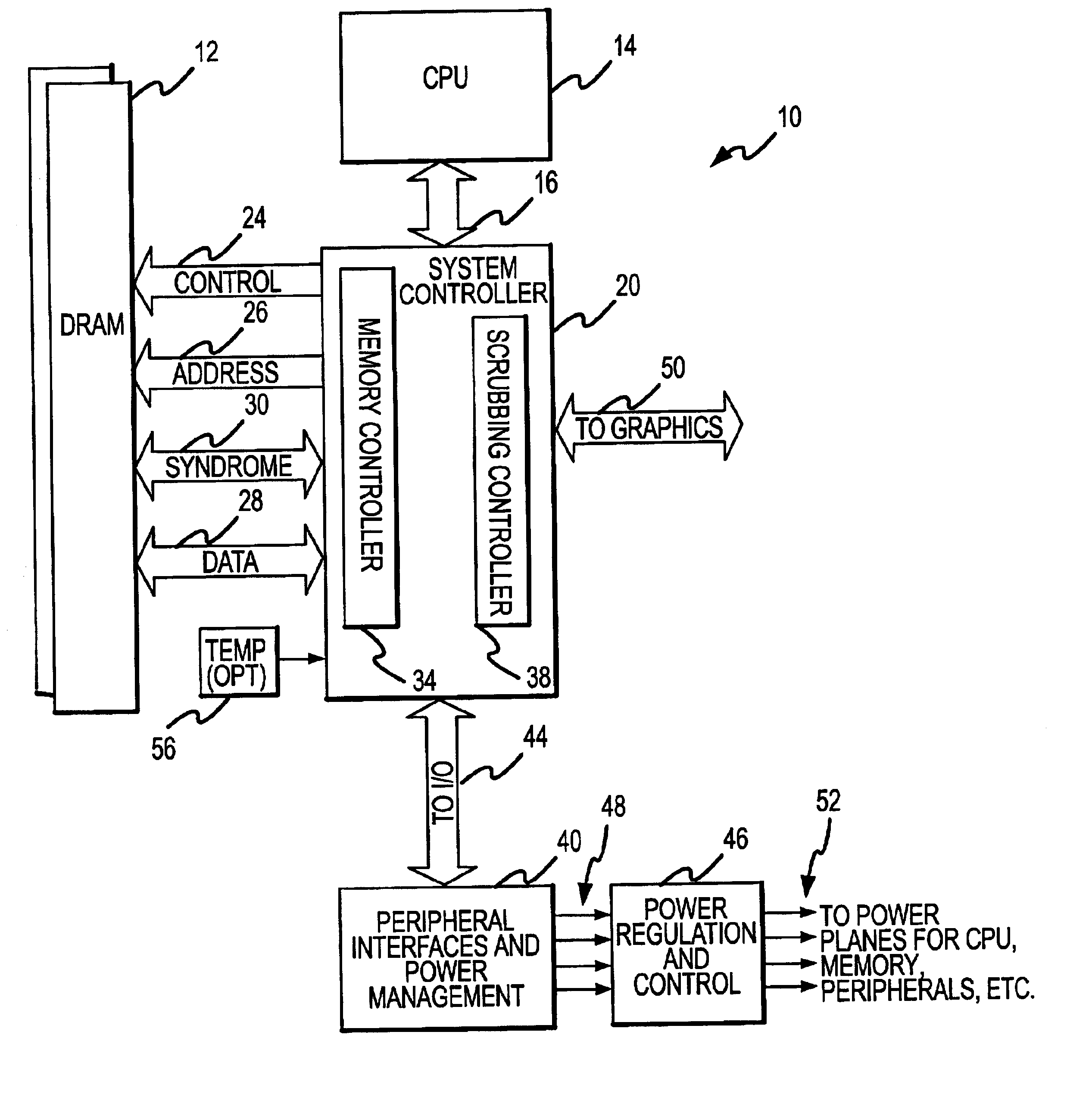 Method and system for dynamically operating memory in a power-saving error correcting mode