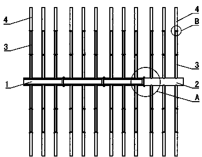 Double-layer hot air distribution pipe