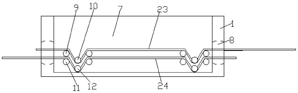 Connection protection device of flexible graphite lightning protection grounding belt