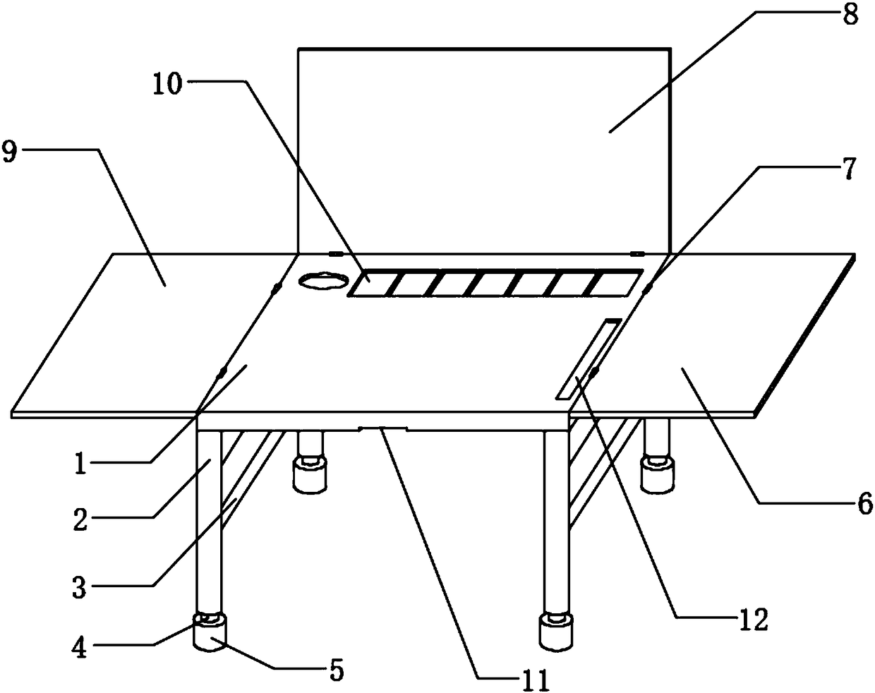 Convenient-positioning type outdoor worktable