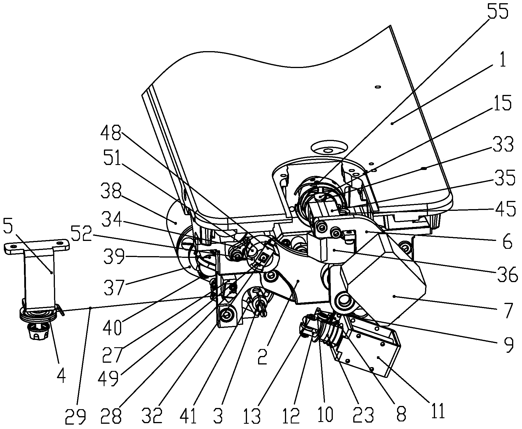 Automatic bobbin changing and winding device and method