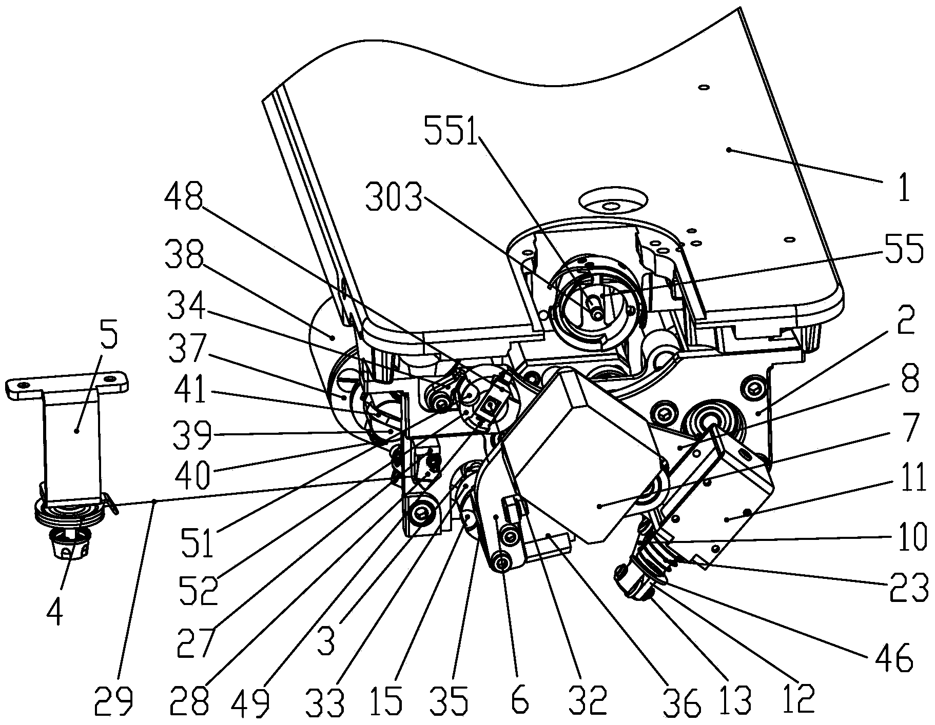 Automatic bobbin changing and winding device and method