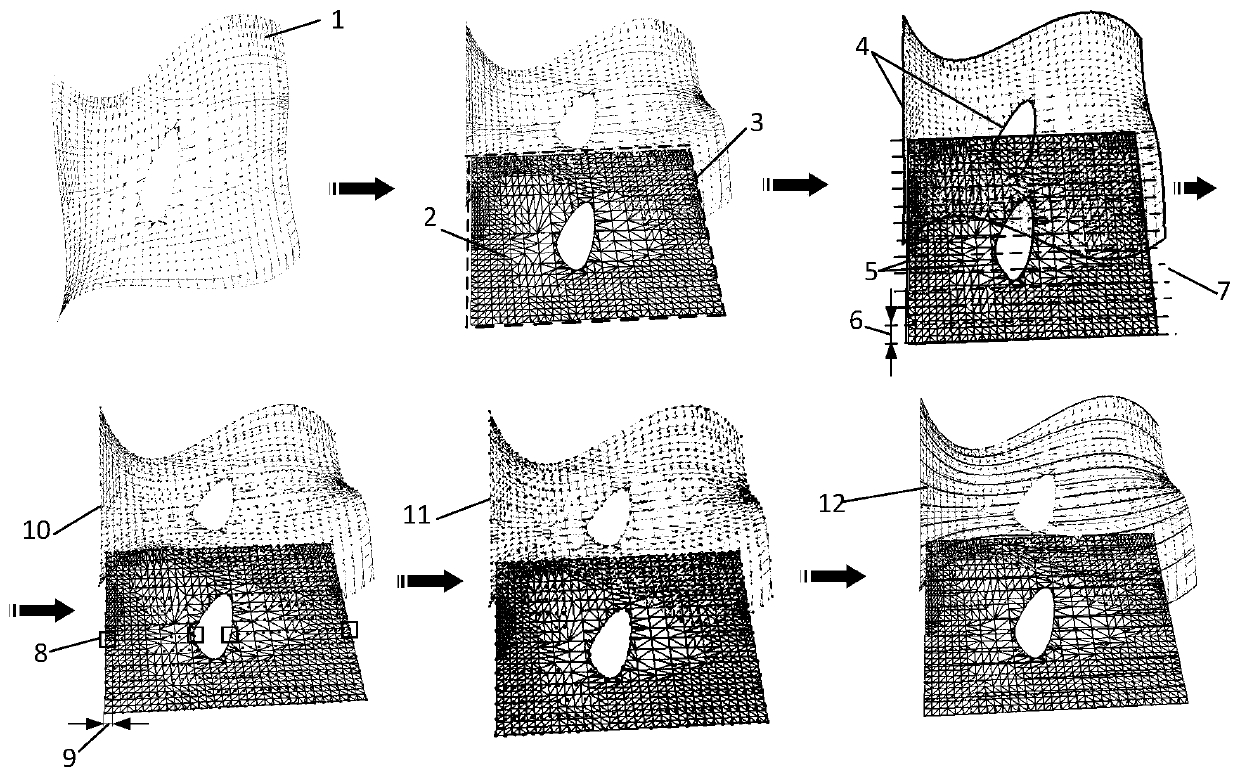 Curved surface model path planning method applied to laser surface etching