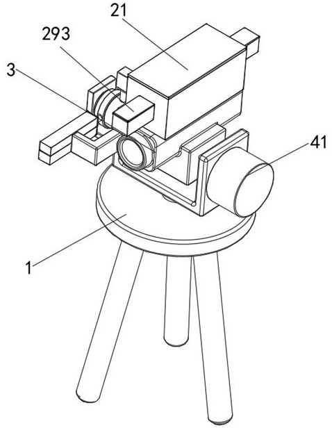 A level bubble debugging device for laser collimation equipment