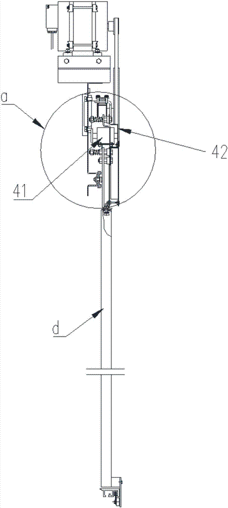 Door- vane-free door-ball-free electromagnetic linkage type landing door device