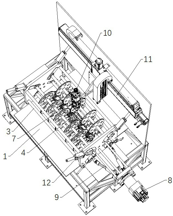 A diesel engine exhaust manifold bellows welding device