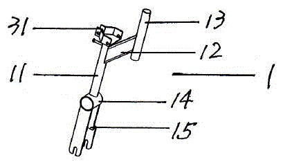 X-shaped-folding tricycle capable of being turned by swinging handlebar