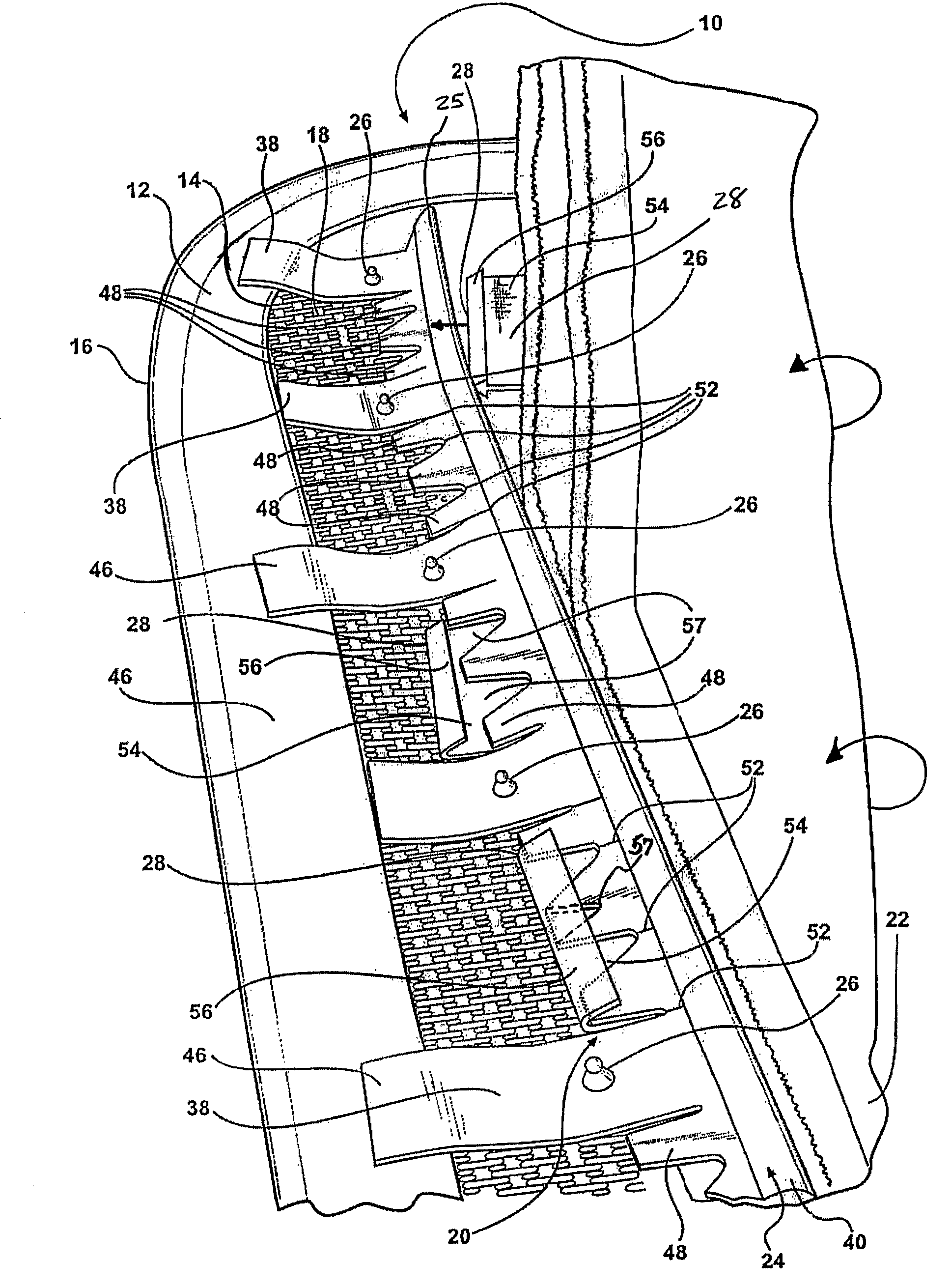 Frame or mesh mounted system for attaching a trim set to a mesh material surface