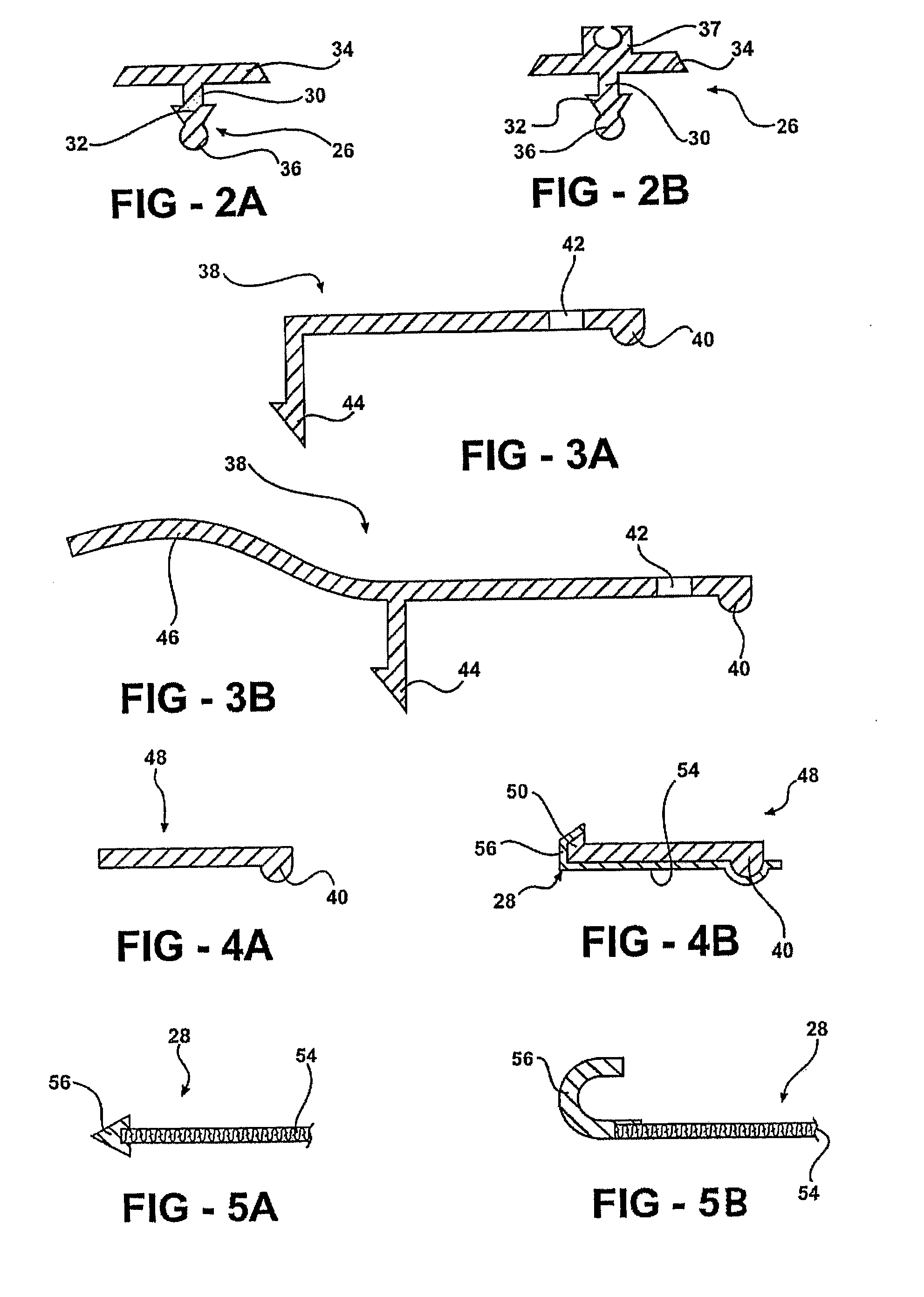 Frame or mesh mounted system for attaching a trim set to a mesh material surface