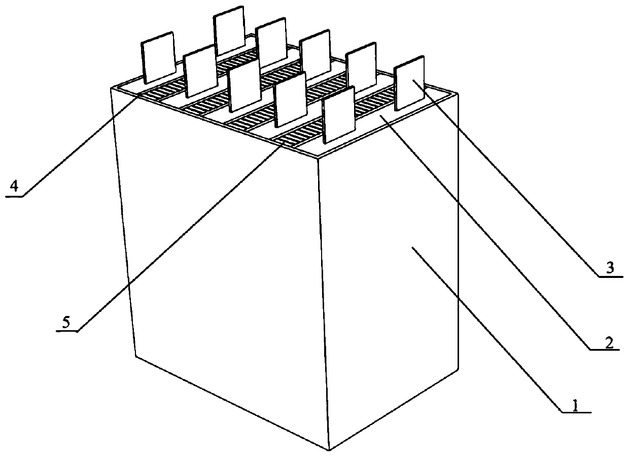 Lithium ion battery module thermal management system based on phase change material- fin composite structure