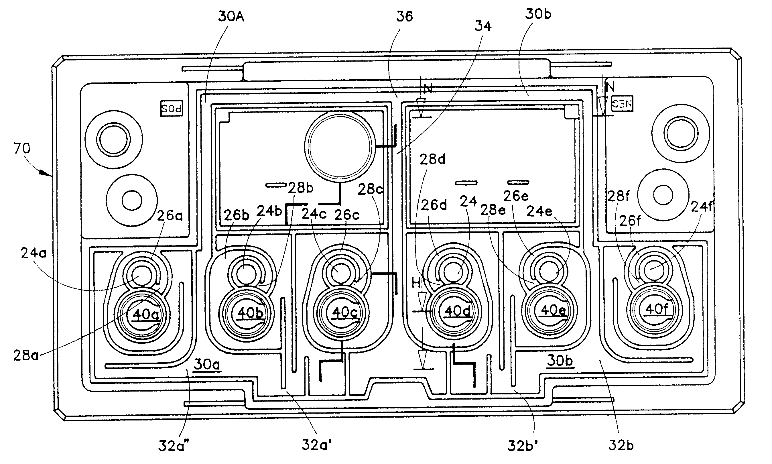 Leak resistant battery cover