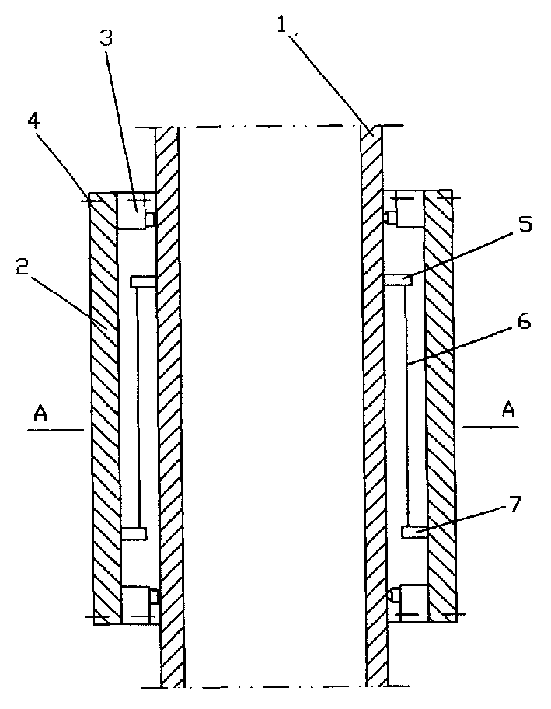 Measuring method and device for sea wave load