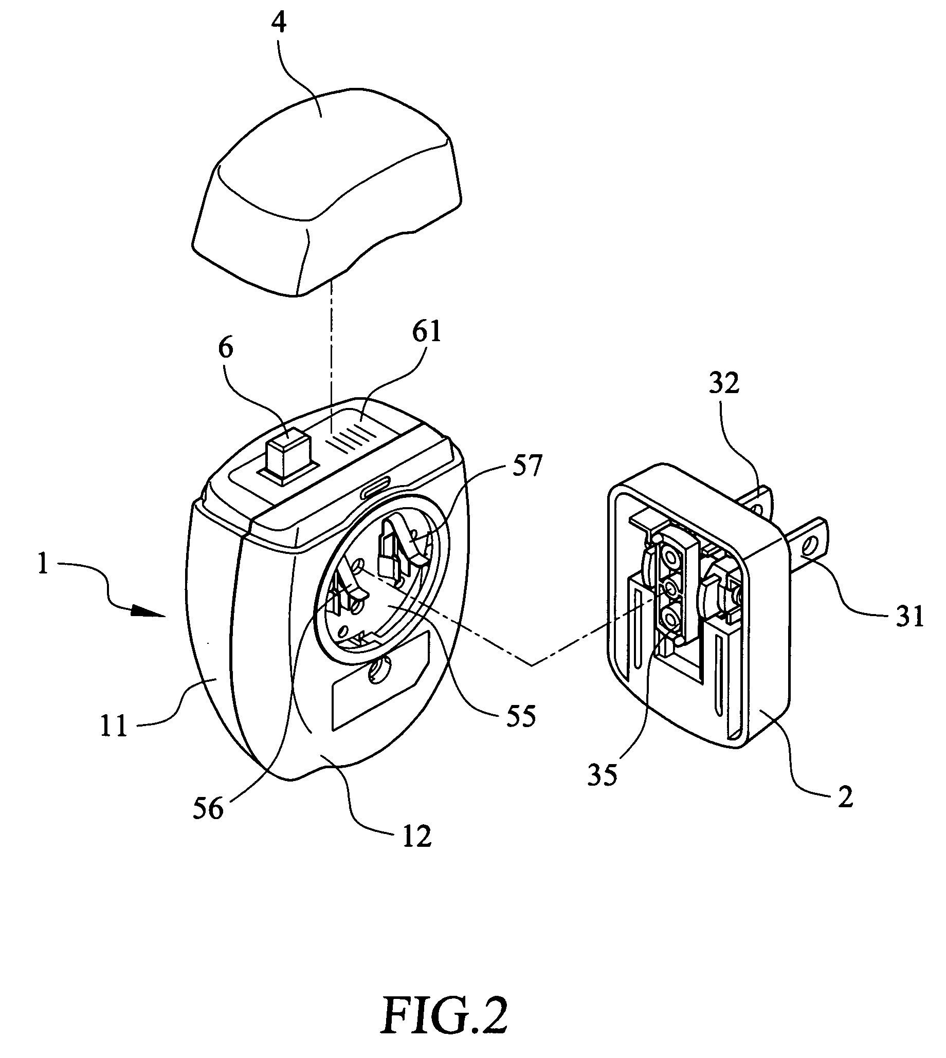 Charging device for mobile phone