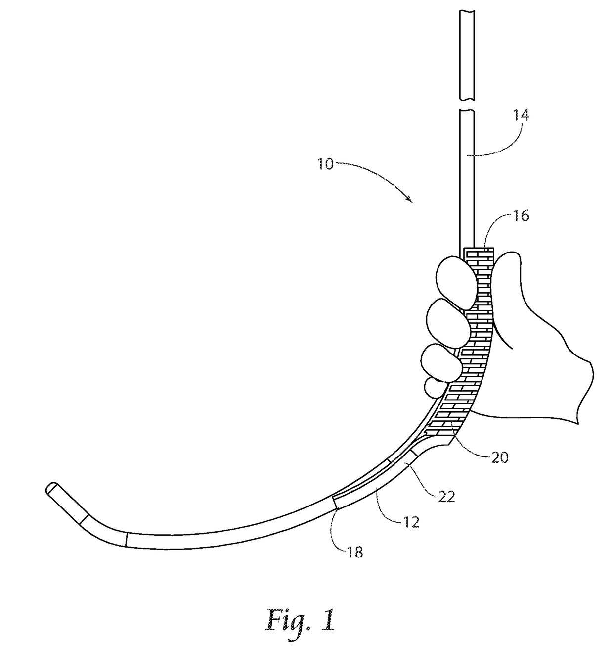 Device for gripping and directing bougies for intubation