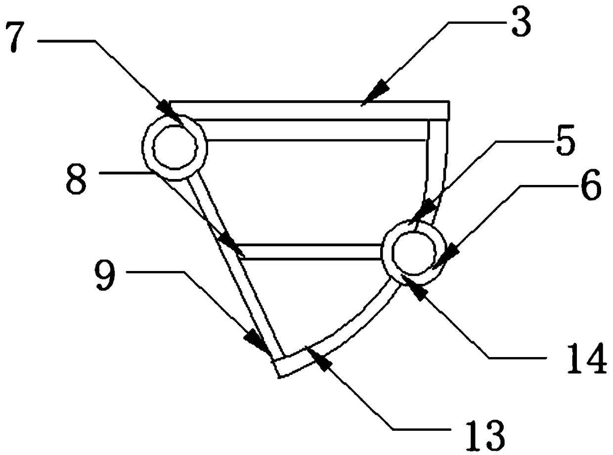 Rubber and plastic stabilizing device for escalator