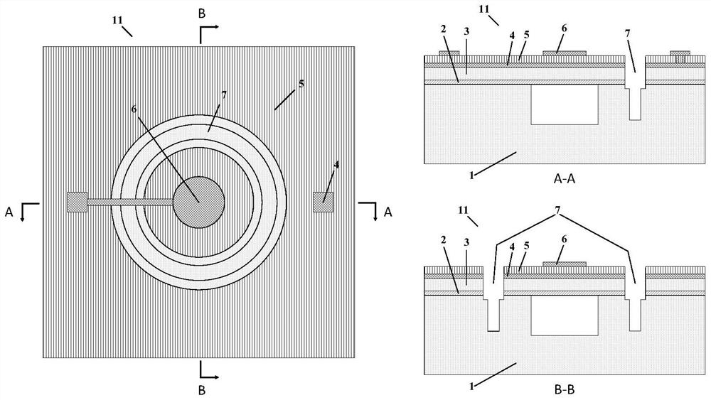 Mems ultrasonic transducer with high emission performance