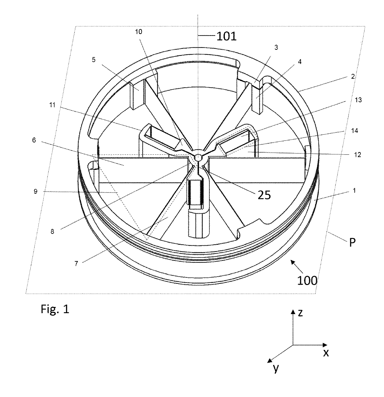 Pivot mechanism with flexible elements for large-amplitude rotation guiding and pivot assembly comprising a plurality of said pivot mechanism