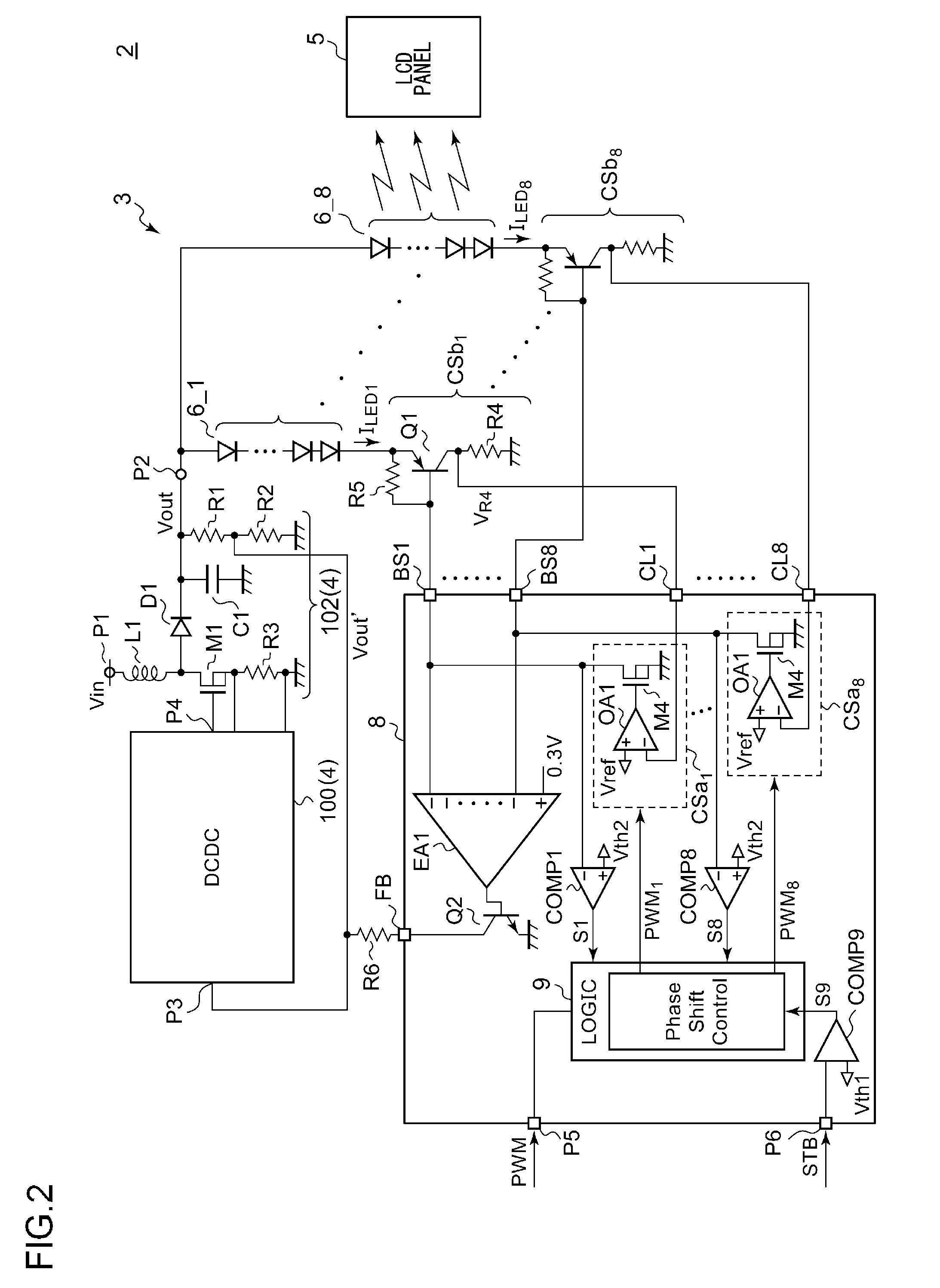 Phase shift controller