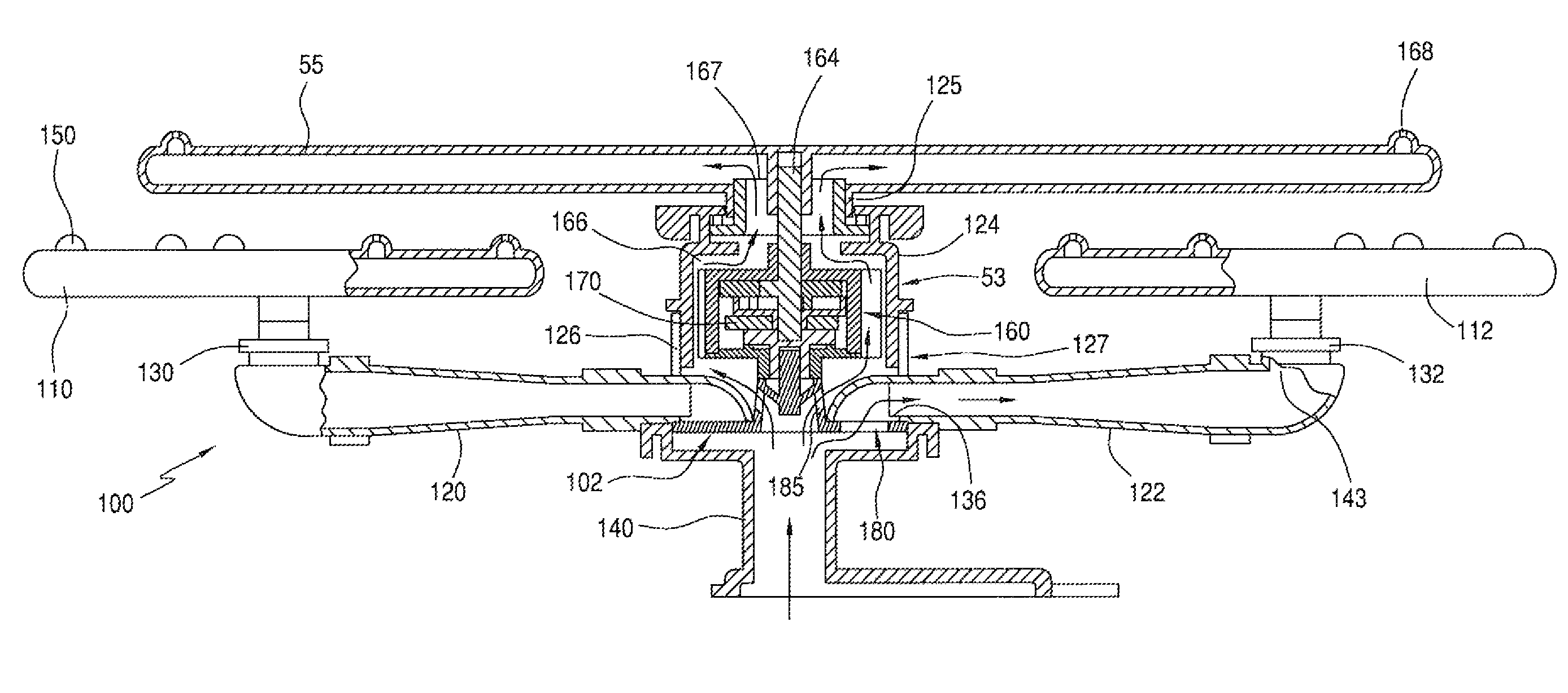 Sequencing diverter valve system for an appliance