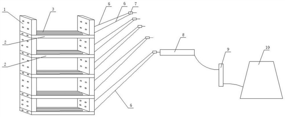 Collection device and detection method for volatile gas in black and odorous water body