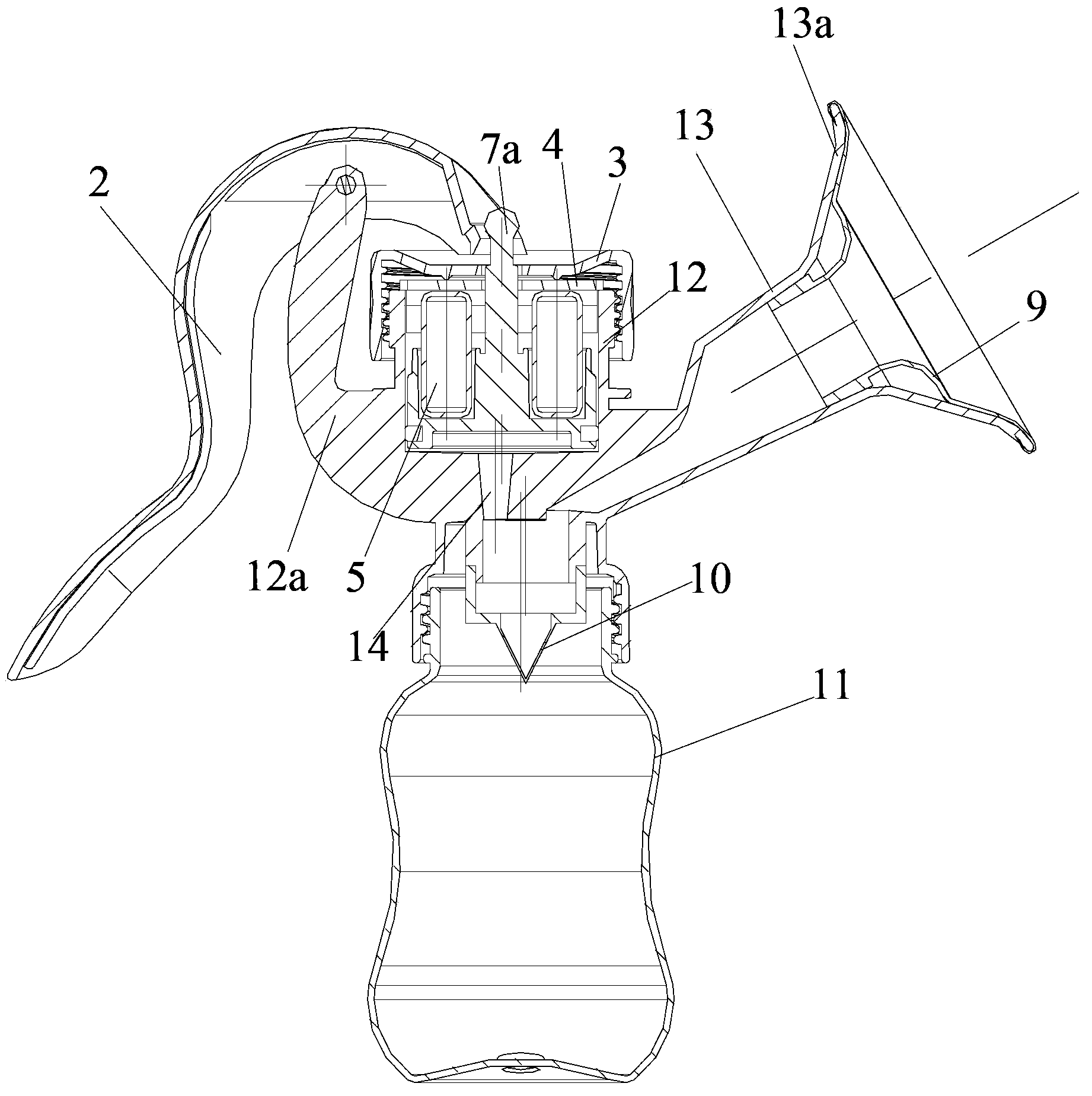 Negative pressure adjustable breast pump