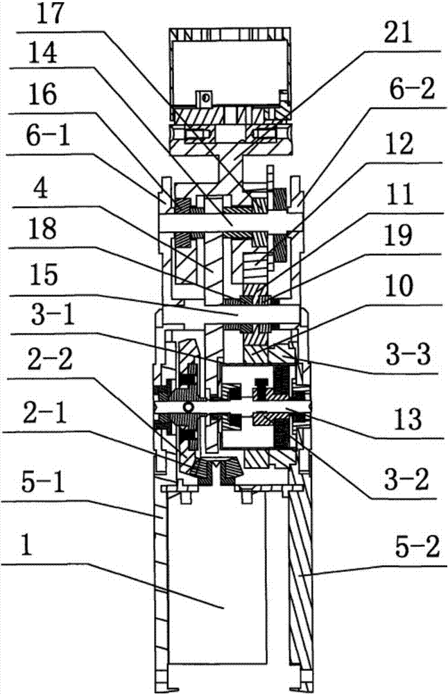 Coupling transmission mechanism of dexterous hand finger joint gear of robot