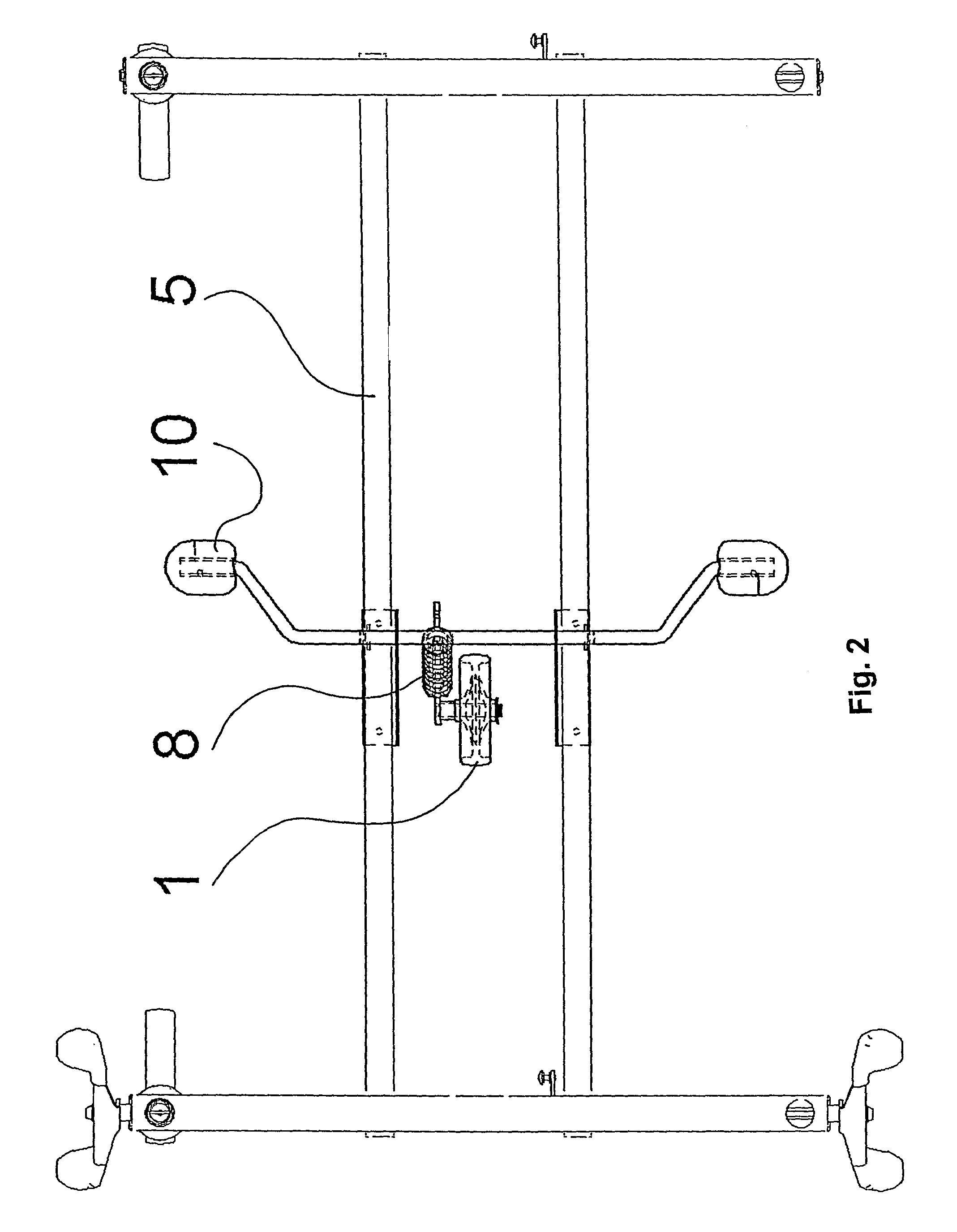 Guiding wheel assembly, especially for a hospital bed