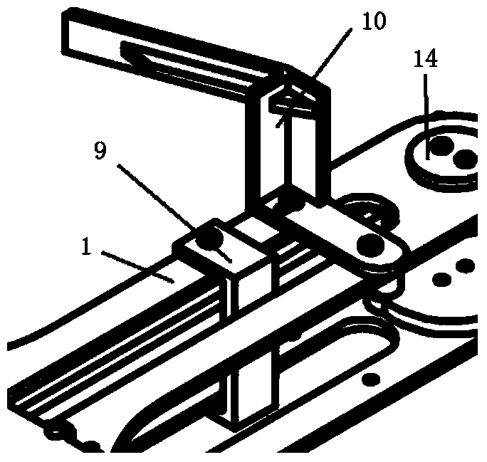 Four-rotor aircraft rack with capacity of automatic folding and spreading