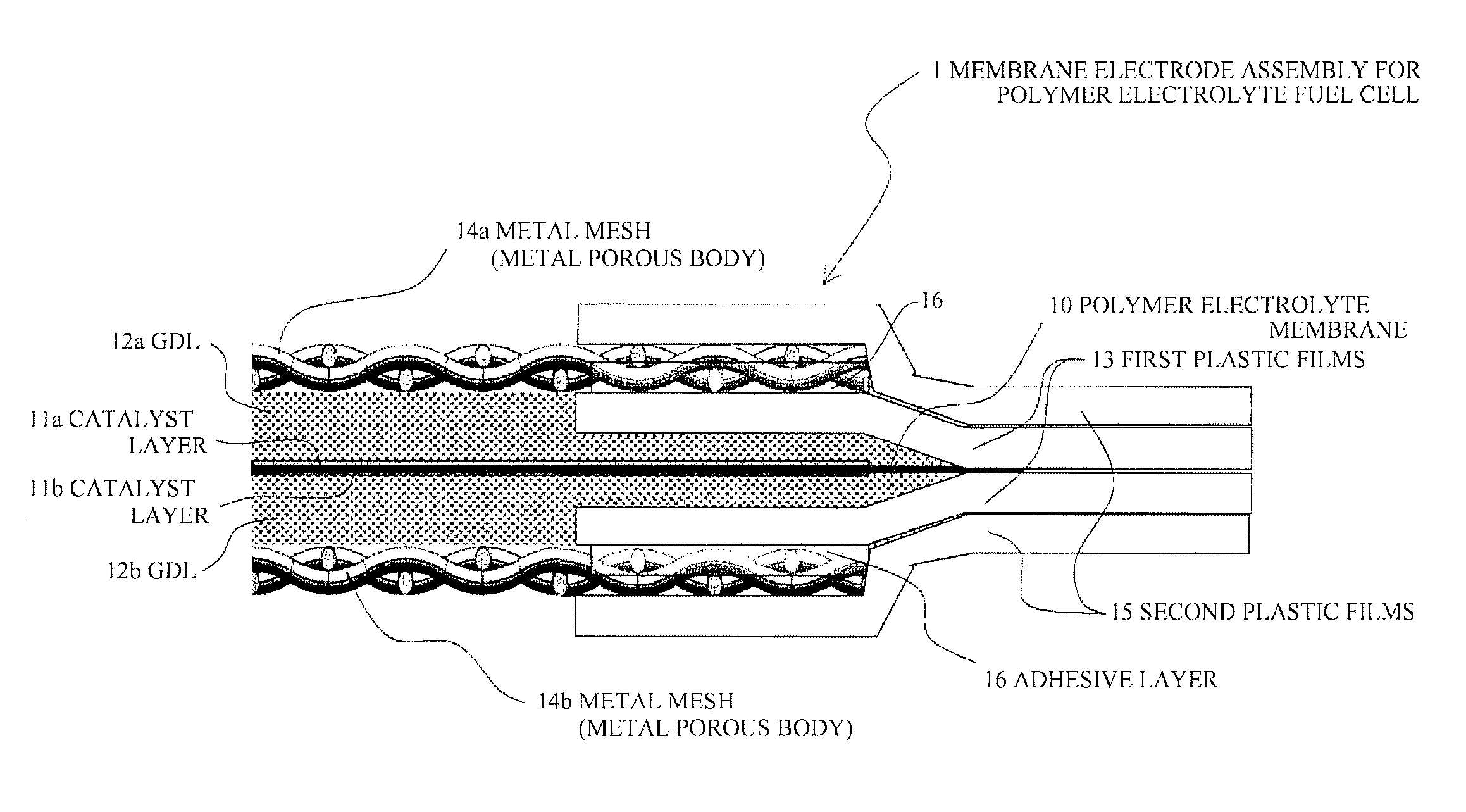 Electrode assembly for solid polymer fuel cell