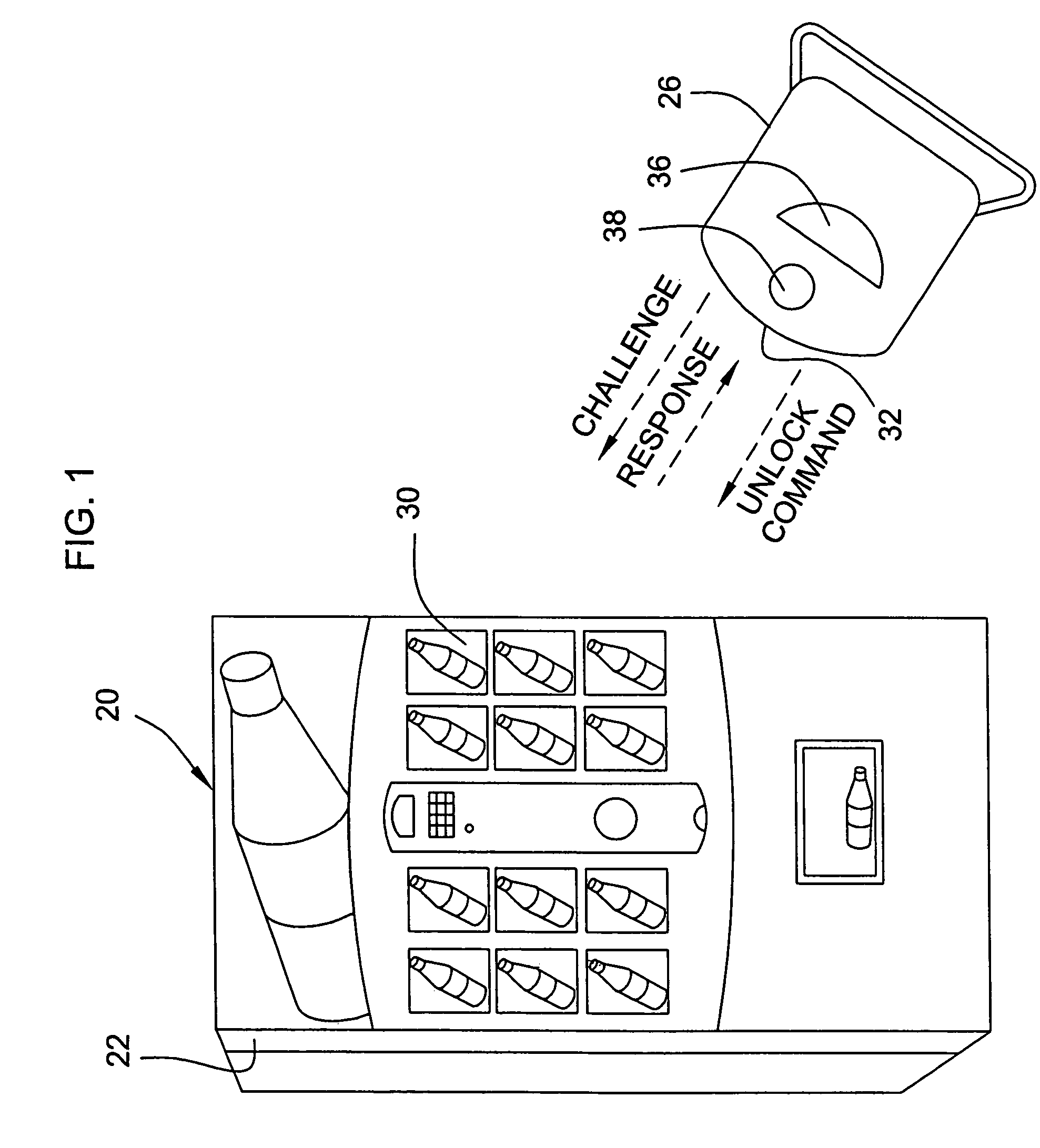 Vending machines with field-programmable locks