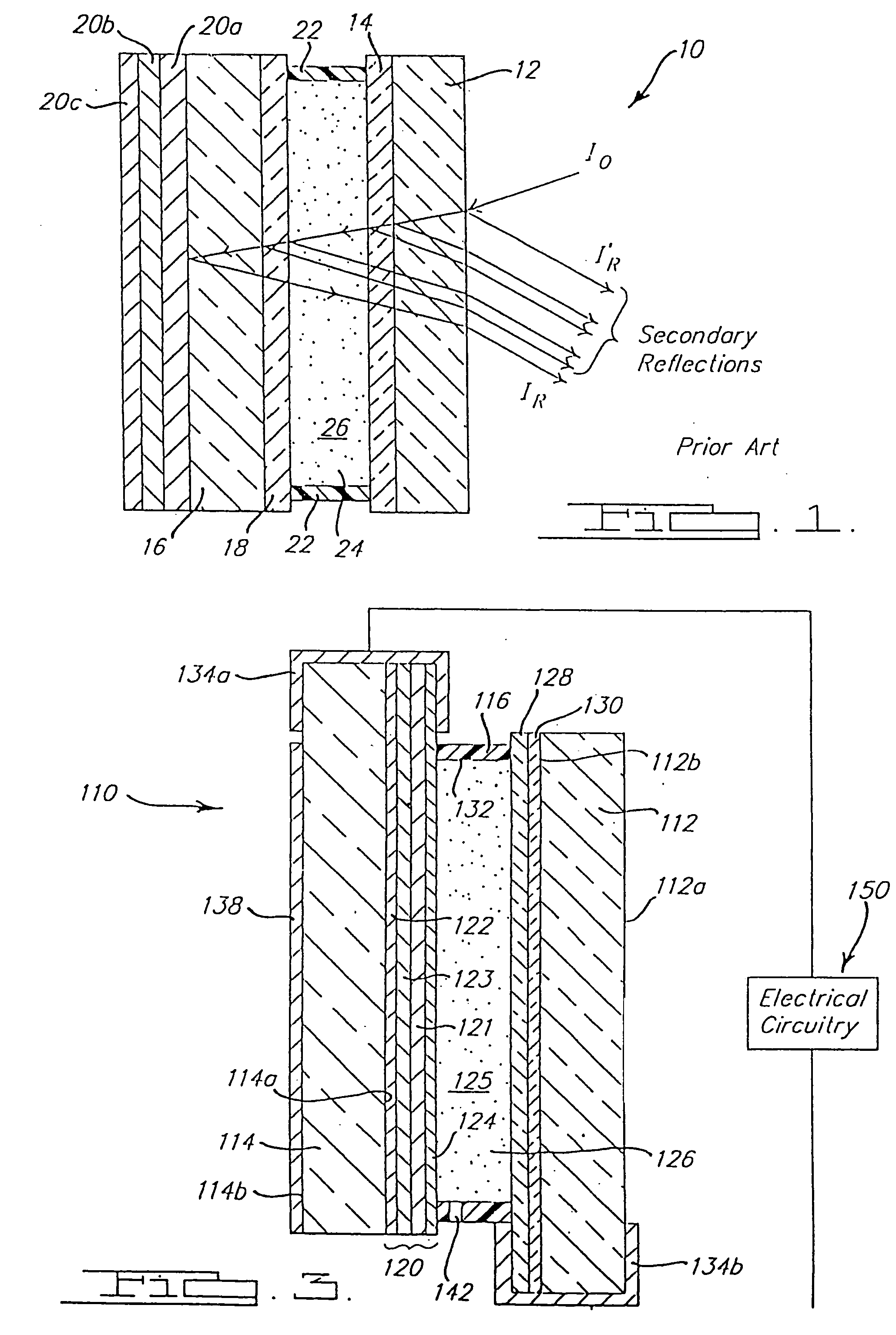 Electrochromic rearview mirror incorporating a third surface partially transmissive reflector