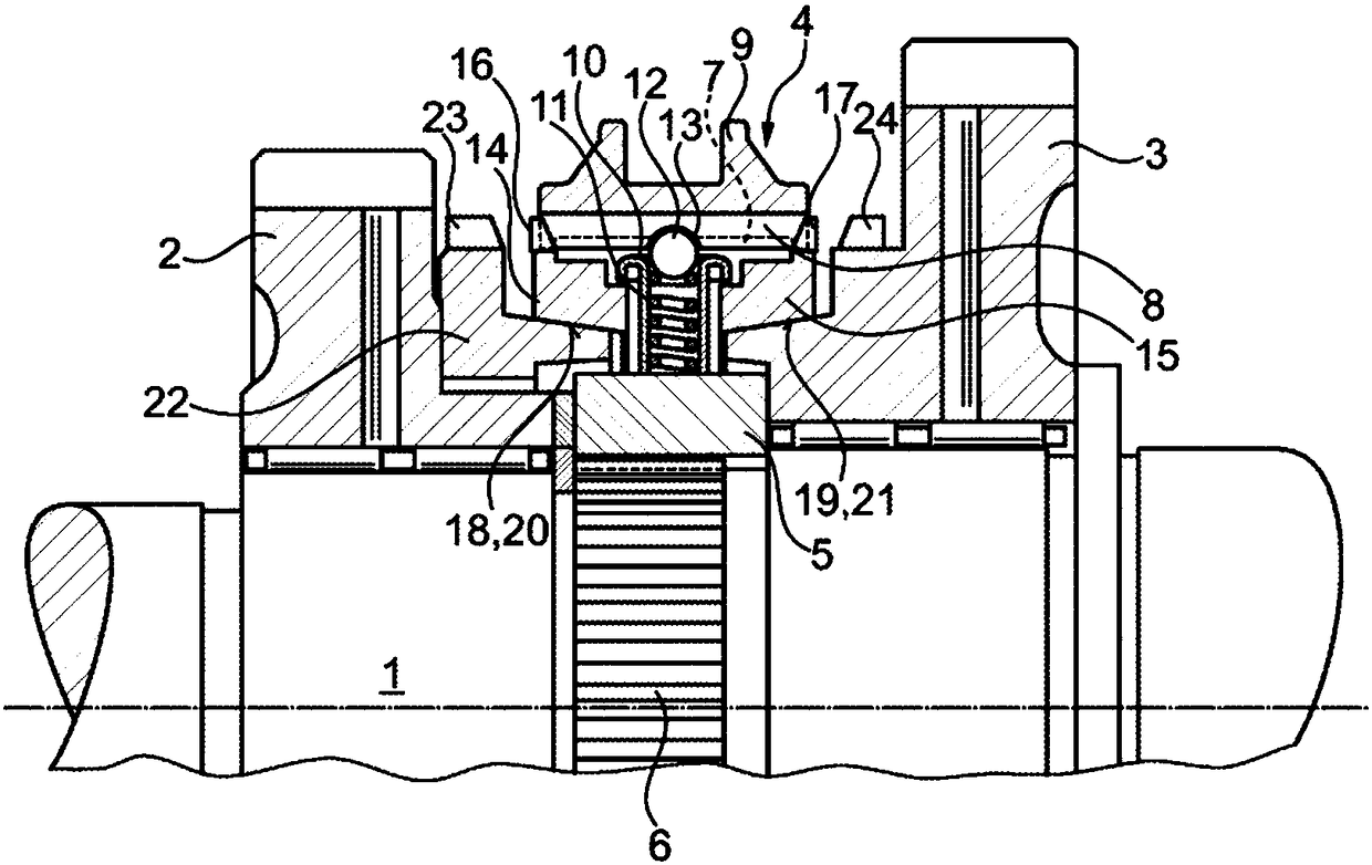 Flat end stop in a sliding sleeve