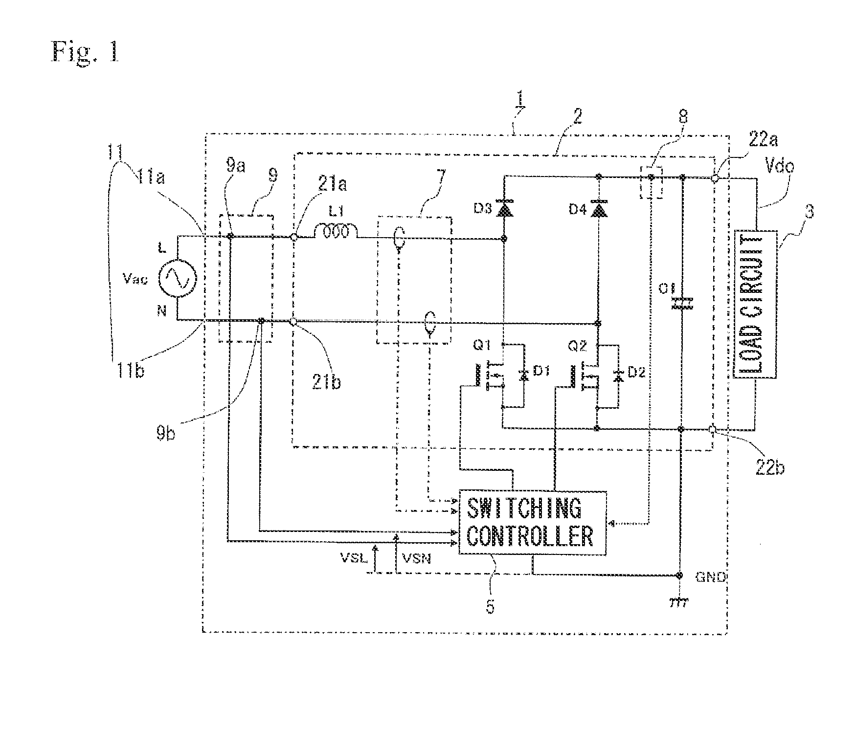 Switching Power Supply and AC Waveform Generating Method Thereof