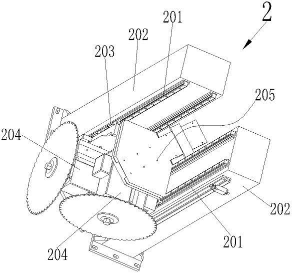 Profile cutting device with adjustable cutting scheme