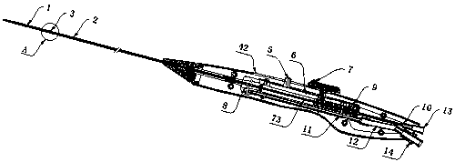 One-handed knitted intravascular stent conveying system and using method thereof