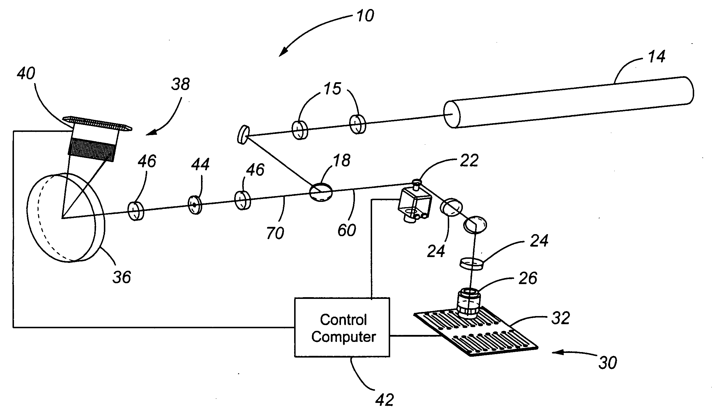 Polychromic laser scanning system and method of use