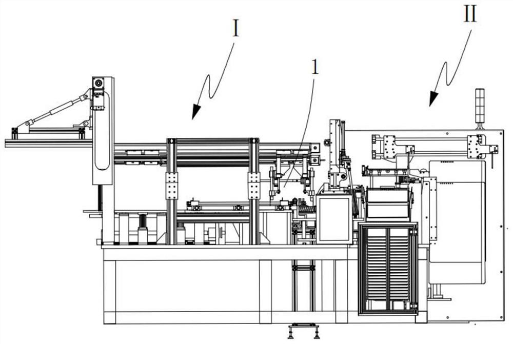 High-strength and high-toughness heat-sealing bottom-pasting bag folding and mouth pasting device