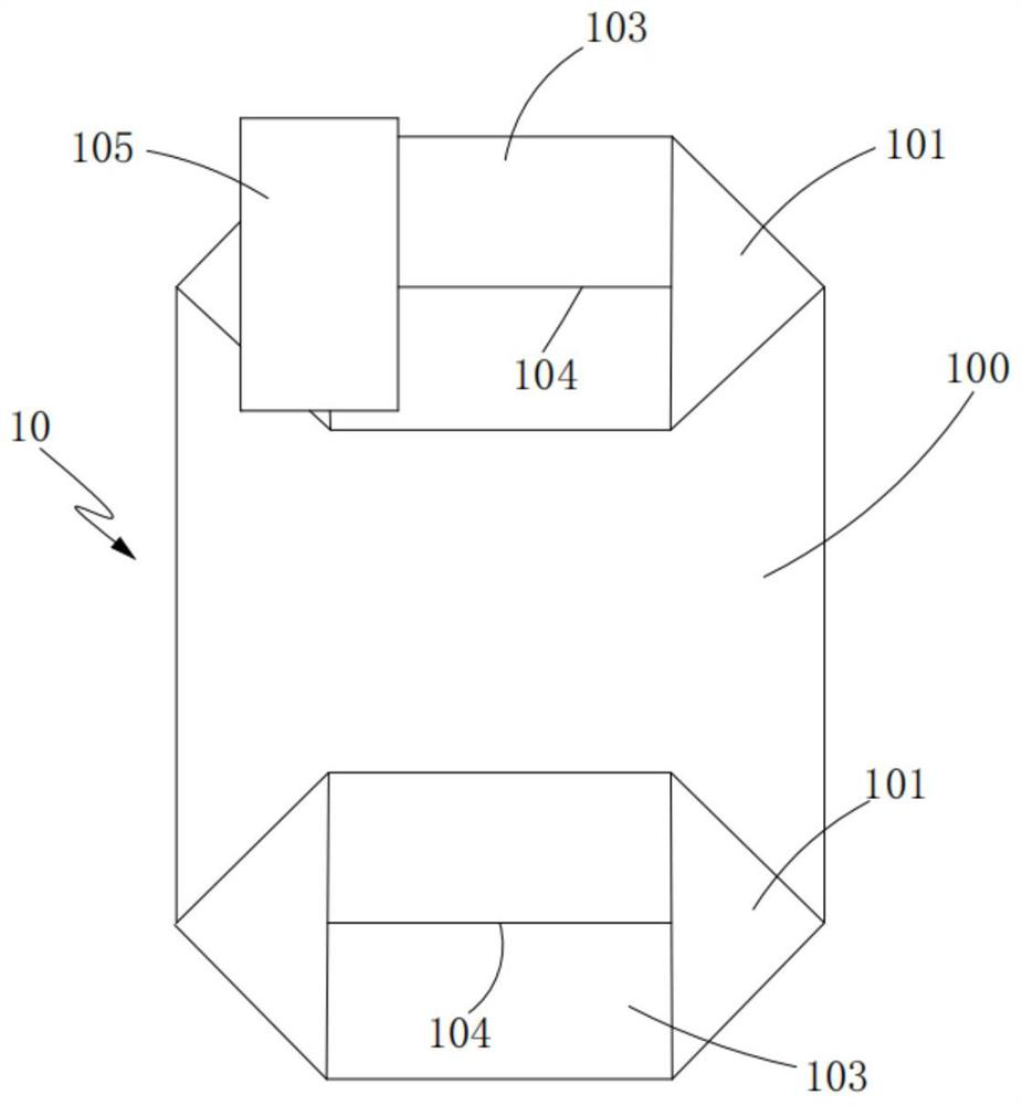 High-strength and high-toughness heat-sealing bottom-pasting bag folding and mouth pasting device