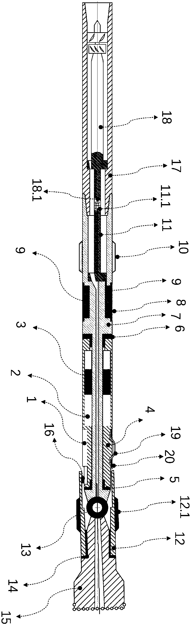 Bidirectional force-bearing slurry bearing device and rotating guiding tool utilizing same