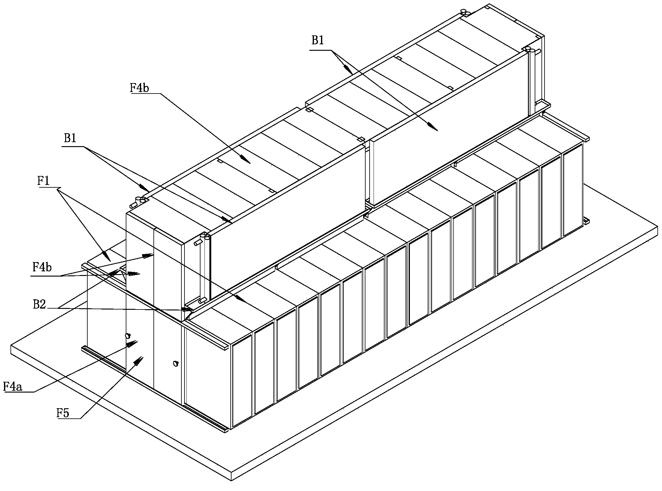 Modularized data center machine room air conditioning system