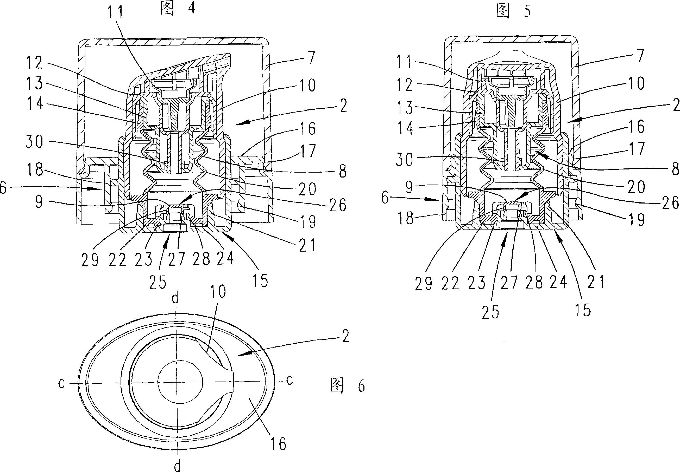 Dispenser for discharging liquid to pasty materials