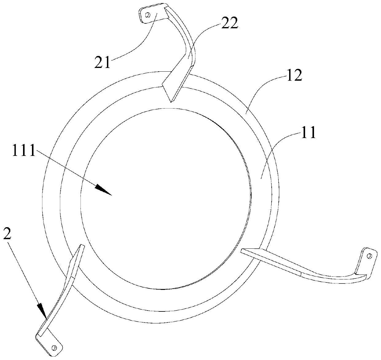 Range hood and motor support thereof