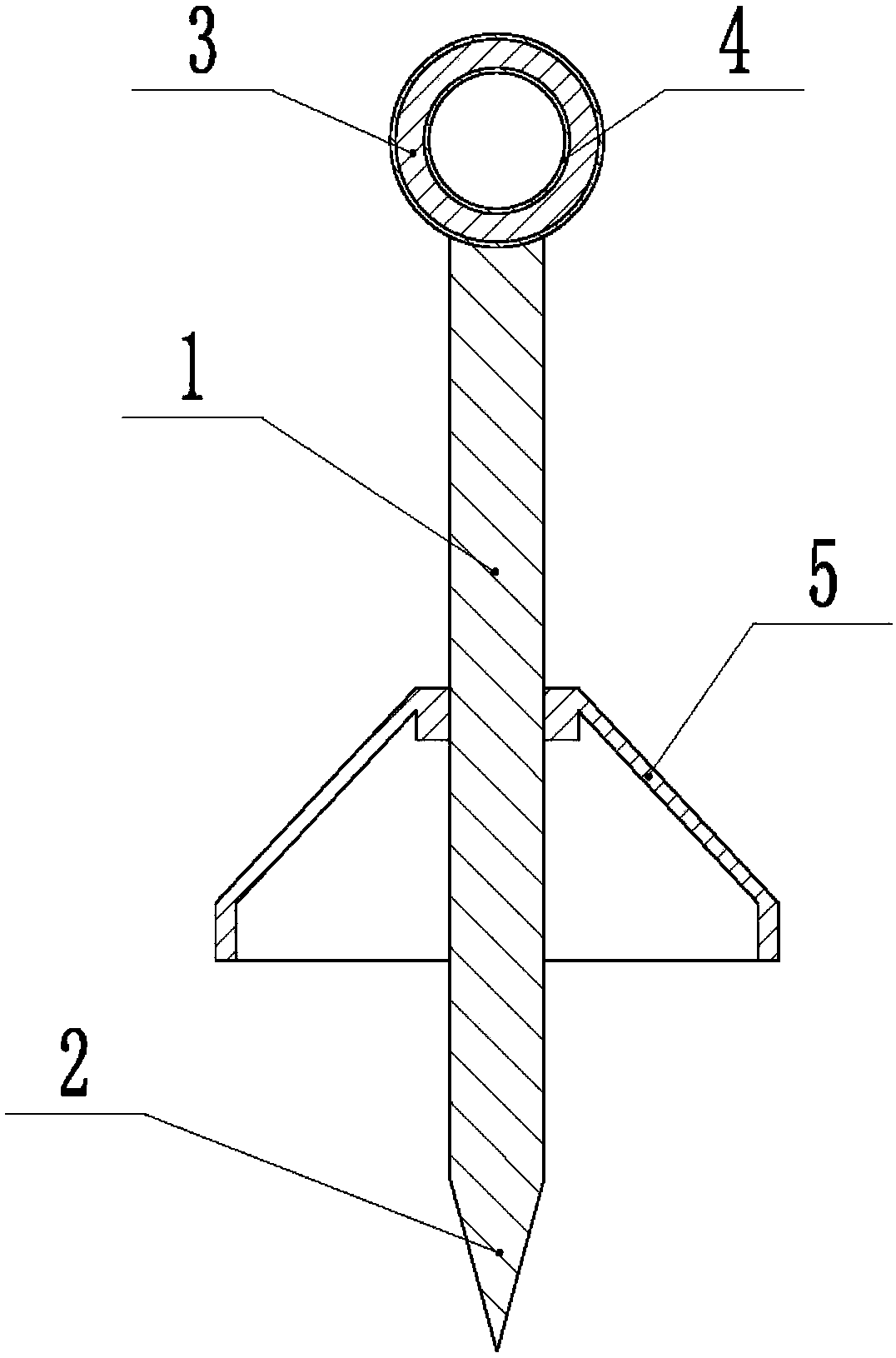 Installation construction technology of open mounted lightning receiving strip supported by casing pipe